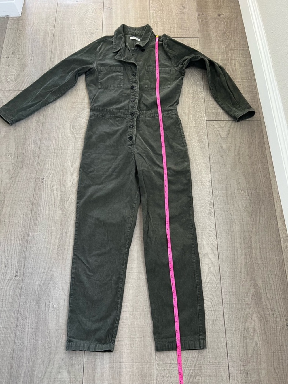 Outerknown Dark Olive Utility Jumpsuit - Picture 5 of 8